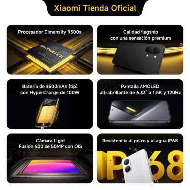 XIAOMI POCO X8 PRO MAX 5G 12GB RAM+ 512GB IP68 RESISTENTE AGUA NFC -AZUL - 3