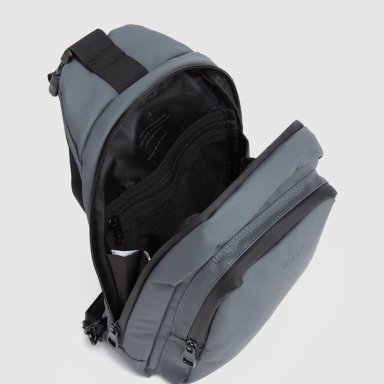 MOCHILA SLING BAG BEAST GREY BLACK BUBBA - 6