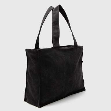 CARTERA TOTE CANVAS GREY BLACK BUBBA - 2