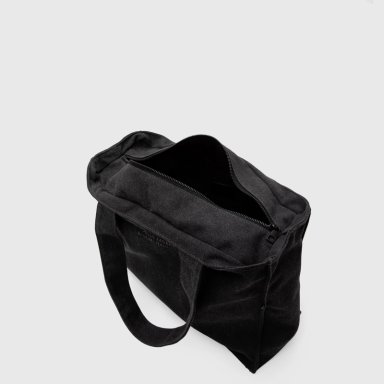 CARTERA TOTE CANVAS GREY BLACK BUBBA - 3