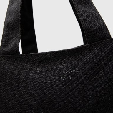 CARTERA TOTE CANVAS GREY BLACK BUBBA - 5