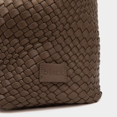 CARTERA TOTE BRAIDS BEIGE BLACK BUBBA - 4