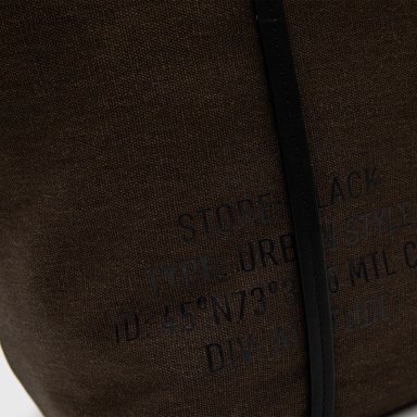 CARTERA TOTE WAXED CANVAS MAPLE BLACK BUBBA - 4