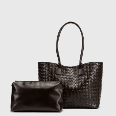 CARTERA TOTE BRAIDS MOKA BLACK BUBBA - 2