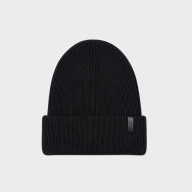 BEANIE LOGO BLACK BLACK BUBBA - 1