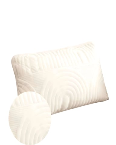 JUEGO DE 4 FUNDAS DE COJIN SERIE ARCO 30X50 CM BLANCO - 2