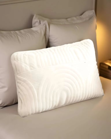 JUEGO DE 4 FUNDAS DE COJIN SERIE ARCO 30X50 CM BLANCO - 3