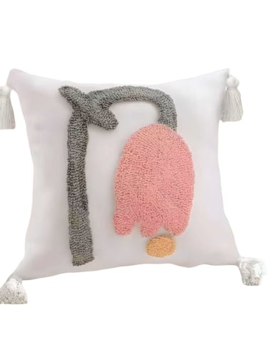 JUEGO DE 2 FUNDAS DE COJIN TUFTING 45X45 CM BLANCO 03 - 2
