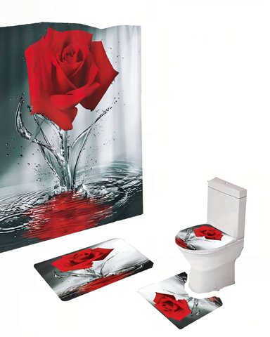 PACK PARA BAÑO DE 4 PIEZAS ESTAMPADAS  12 - 2