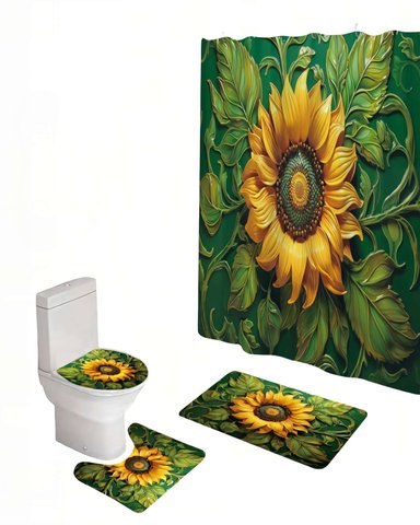 PACK PARA BAÑO DE 4 PIEZAS ESTAMPADAS  22 - 1