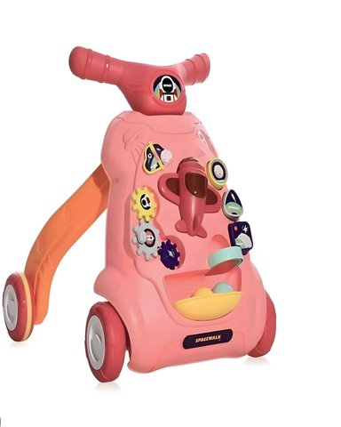 CAMINADOR INTERACTIVO AEREO PARA TU BEBE ROSADO - 1