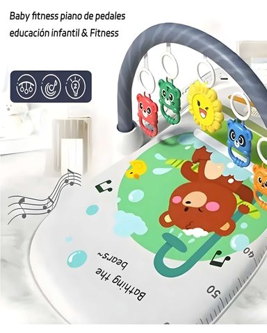 GIMNASIO MUSICAL PARA BEBE  ESTIMULACION TEMPRANA COMPLETA BLANCO - 5