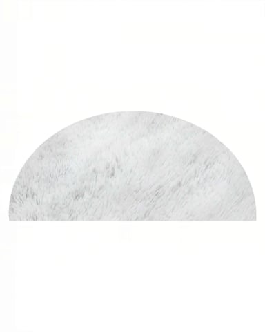 ALFOMBRA REDONDA PREMIUM   150CM X 150CM DECORATIVA COLOR BLANCO - 2