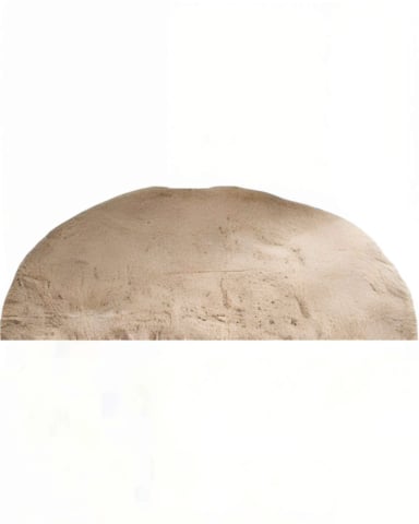 ALFOMBRA REDONDA PREMIUM   150CM X 150CM DECORATIVA COLOR BEIGE - 2