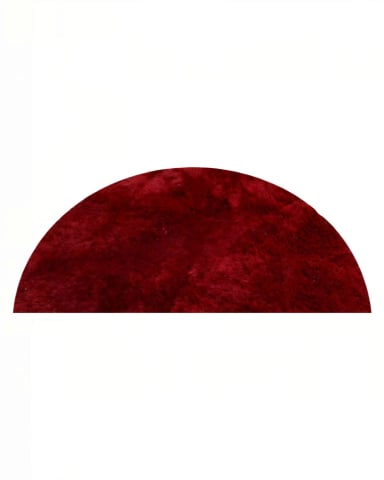 ALFOMBRA REDONDA PREMIUM   150CM X 150CM DECORATIVA COLOR BURDEO - 2