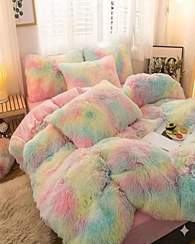 PACK COBERTOR DE INVIERNO PELUDO 2 PLAZAS 230X250CM MULTICOLOR 1 - 3