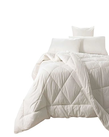 PACK COBERTOR DE INVIERNO DELGADO 1 PLAZA 150X200CM BLANCO - 2