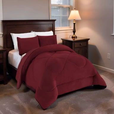 PLUMON INVIERNO SOFT 2 PLAZA 230CM X 250CM COLOR BURDEO - 3