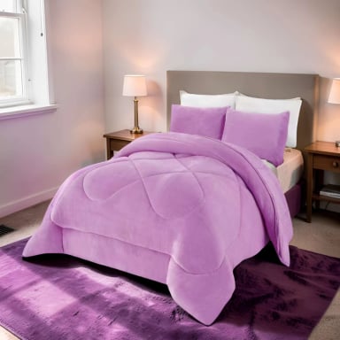 PLUMON INVIERNO SOFT 2 PLAZA 230CM X 250CM COLOR MORADO - 2