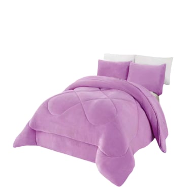 PLUMON INVIERNO SOFT 2 PLAZA 230CM X 250CM COLOR MORADO - 4