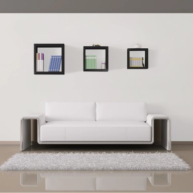 Repisas  tipo Cubos  x 3  -  28-24-20 cm NEGRO - NCHBRP-1-UV BRASFORMA - 3