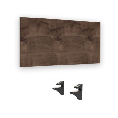 Repisa Flotante MDP + 2 soportes 60x30cm 20kg Café - Brasforma - KPC60x30x1,5UV - 1