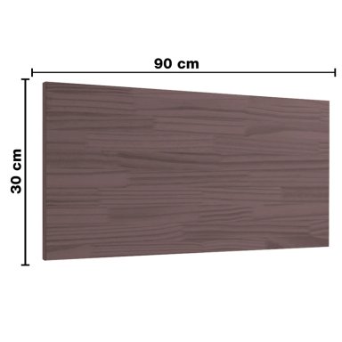 Repisa Flotante MDP + 2 soportes 90x30cm 20kg Negro - Brasforma  KPP90x30x1,5UV - 4