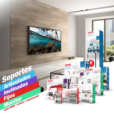 SOPORTE TV BBR801 CON ADAPTADOR 13''A 70'' 50KG NEGRO BRASFORMA - 7