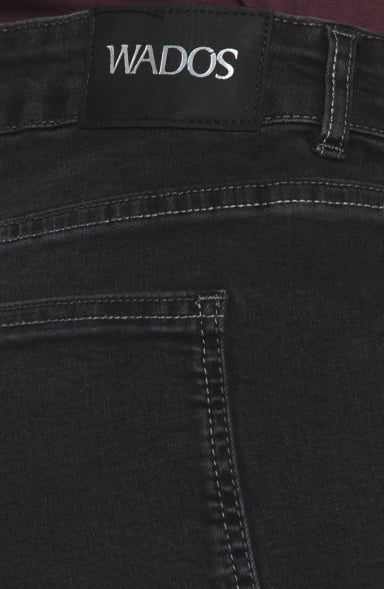 JEANS MUJER  WIDE CARGO TIRO MEDIO PRETINA BASICA UN BOTON - 5