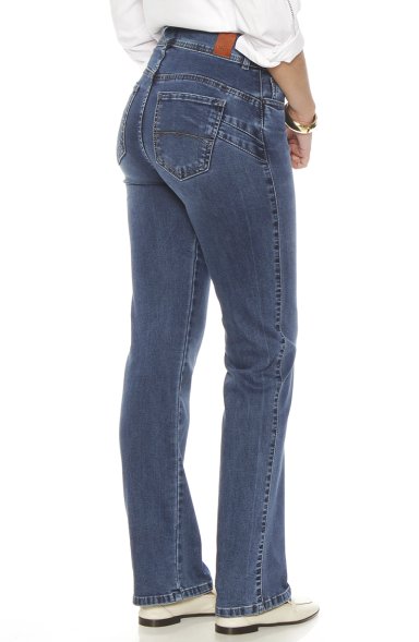 JEANS MUJER 2 BOTONES PUSH UP  SLIM TIRO ALTO PRETINA - 7