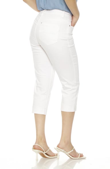 PANTALON CROP CON BASTA ROLL UP PRETINA BASICA UN BOTON - 6