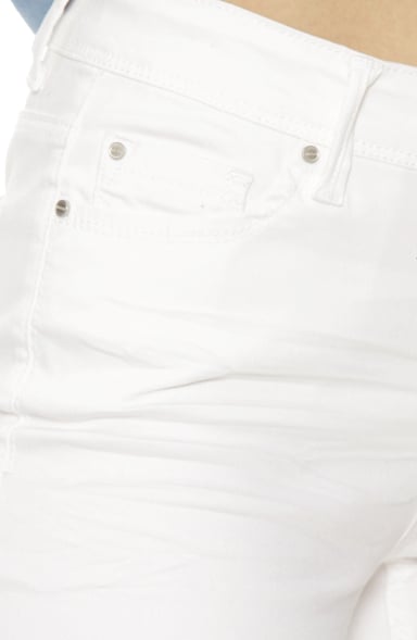 PANTALON CROP CON BASTA ROLL UP PRETINA BASICA UN BOTON - 7