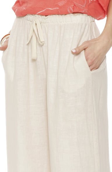 PATALON WIDE LEG LINO TIRO ALTO PRETINA ELASTICADA - 2