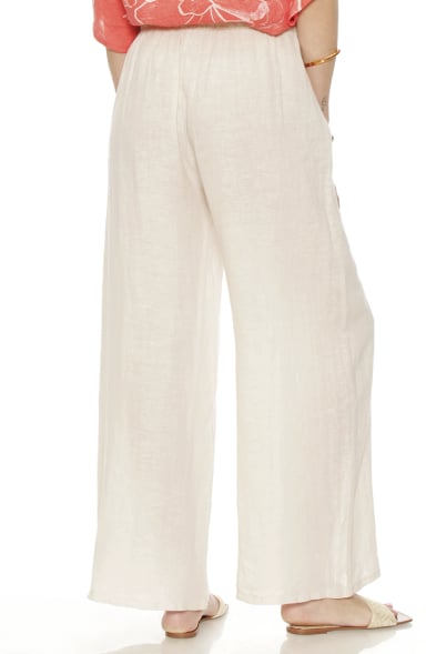 PATALON WIDE LEG LINO TIRO ALTO PRETINA ELASTICADA - 5
