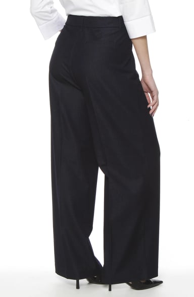 PANTALON RECTO TIRO ALTO PRETINA BASICA - 6