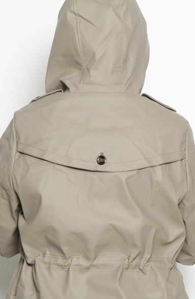 CHAQUETA MANGA LARGA CON CAPUCHA CINTURA AJUSTABLE - 6