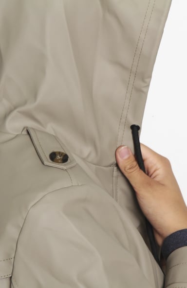 CHAQUETA MANGA LARGA CON CAPUCHA CINTURA AJUSTABLE - 7