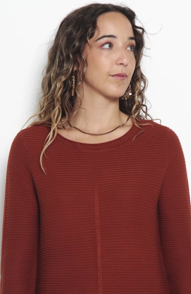 SWEATER BASICO MANGA LARGA ESCOTE REDONDO - 2