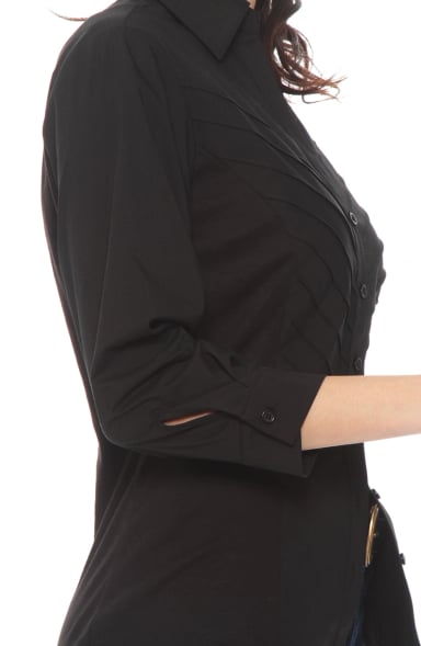 BLUSA MANGA 3/4  CON ALFORZA EN DELANTERO - 2