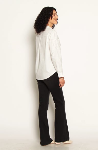 BLUSA MANGA LARGA CON BROIDERY EN DELANTERO - 7