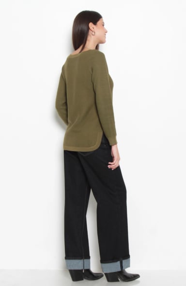 SWEATER MANGA LARGA ESCOTE REDONDO - 6