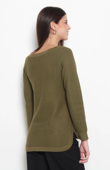 SWEATER MANGA LARGA ESCOTE REDONDO - 7