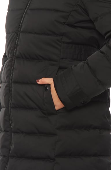 PARKA LARGA CON CIERRE MANGA LARGA CON APLICACION EN CAPUCHA - 2