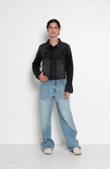 CHAQUETA DENIM MANGA LARGA CON TACHAS ABOTONADA EN DELANTERO - 6