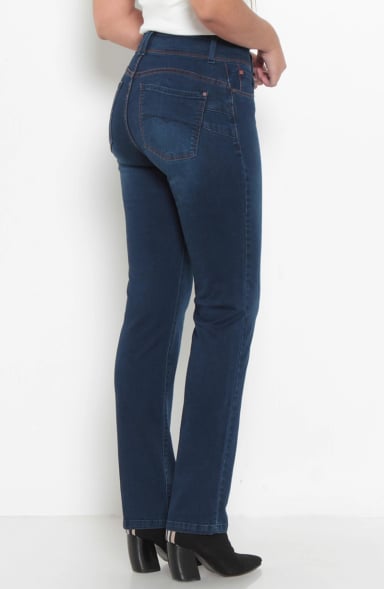 JEANS MUJER  PITILLO PUSH UP TIRO ALTO PRETINA MEDIA - 7