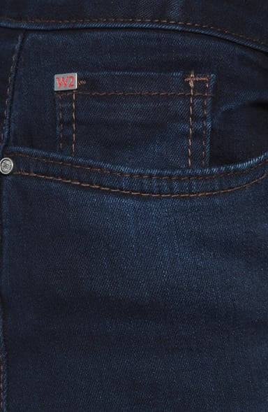 JEANS MUJER RECTO TIRO MEDIO PRETINA BASICA UN BOTON - 3