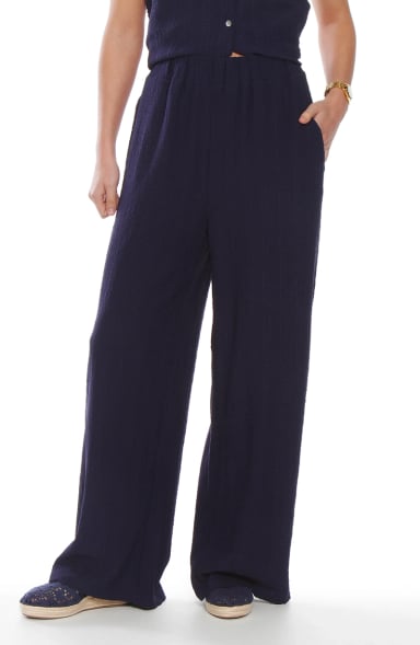 CONJUNTO BLUSA SIN MANGA Y PANTALON WIDE LEG - 6