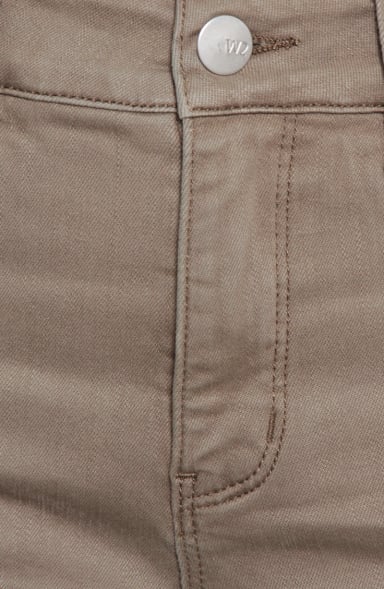 JEANS MUJER  COLOR WIDE LEG TIRO ALTO PRETINA BASICA 1 BOTON - 2