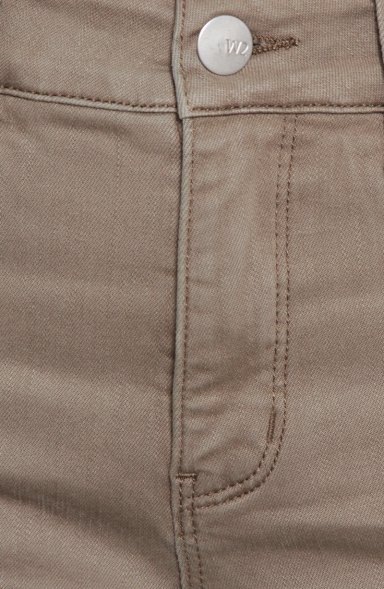 JEANS MUJER  COLOR WIDE LEG TIRO ALTO PRETINA BASICA 1 BOTON - 2