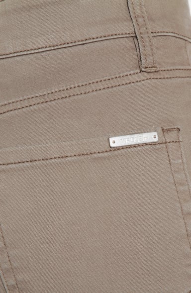 JEANS MUJER  COLOR WIDE LEG TIRO ALTO PRETINA BASICA 1 BOTON - 5